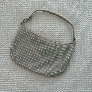 H&M Beige Sequin Shoulder Bag